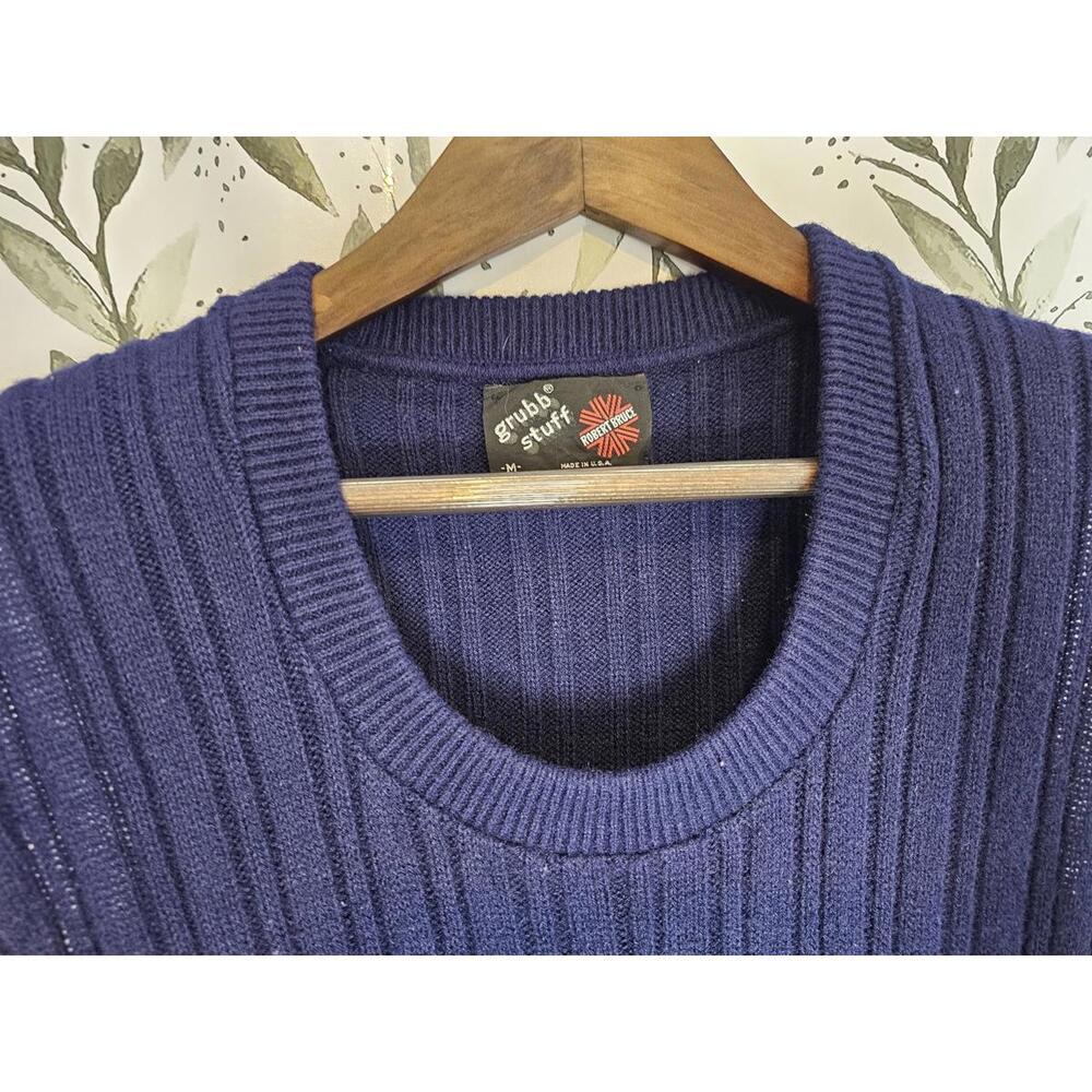 Robert Bruce Vest Blue Mens Size S/M Wool Grubb Stuff